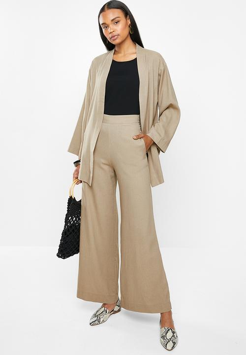 edit - Linen wide leg - taupe