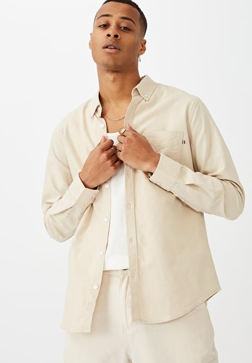 Cotton On - Brunswick shirt 3 - ecru