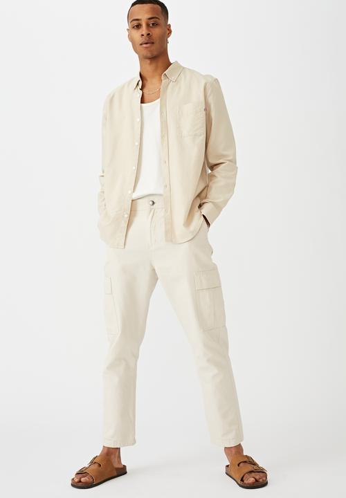 Cotton On - Brunswick shirt 3 - ecru