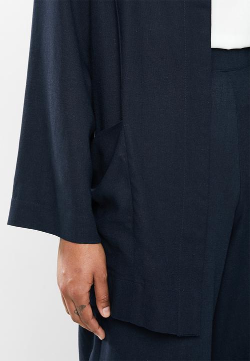 edit - Linen Shacket- navy