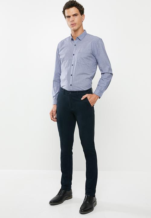 STYLE REPUBLIC - Polka dot short sleeve shirt - blue 