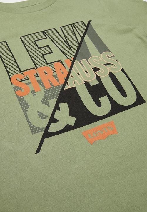 Levi’s® - Levi strauss & co split short sleeve tee - khaki