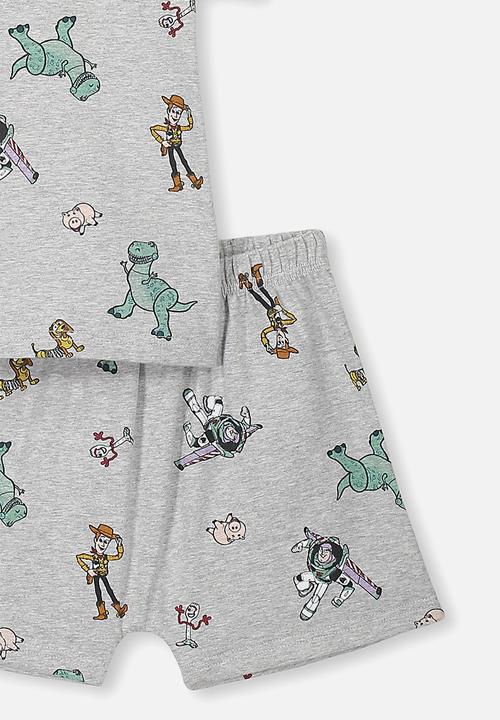 Cotton On - Hudson shory sleeve pj set - grey