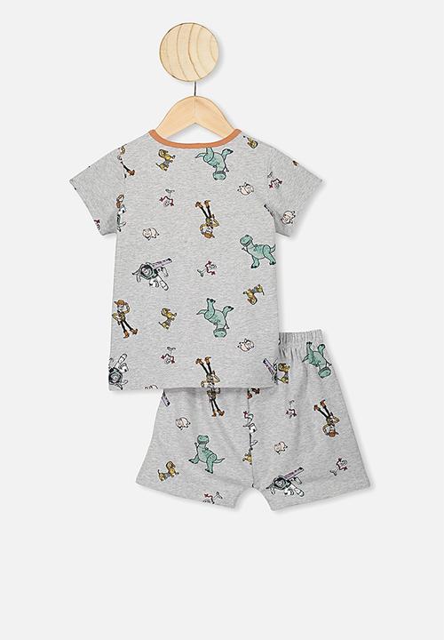 Cotton On - Hudson shory sleeve pj set - grey