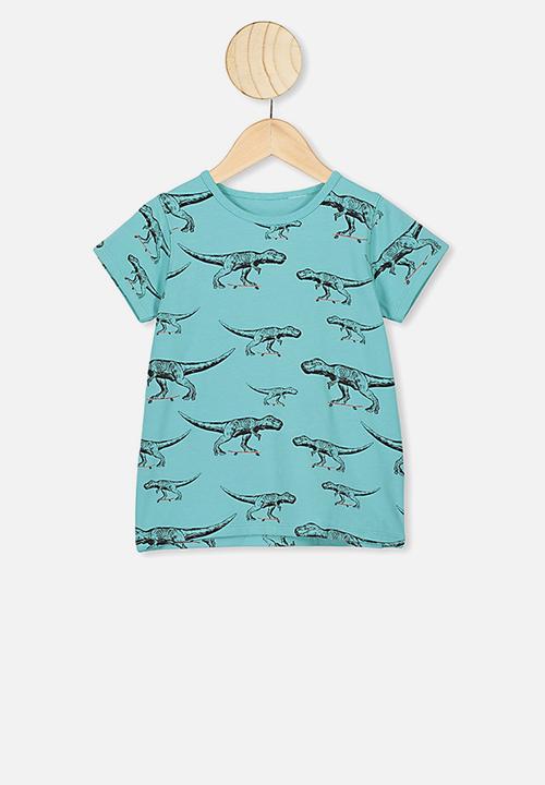 Cotton On - Hudson short sleeve pj set - blue