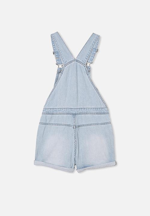 Free by Cotton On - Sophie denim shortall - blue