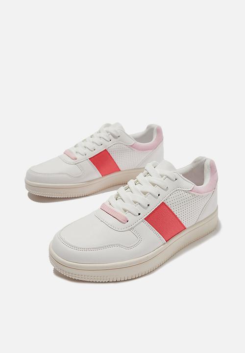 Cotton On - Alba retro low rise - white coral pink