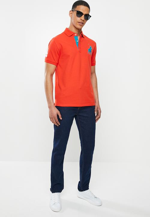 POLO - Prs logo mania golfer - orange
