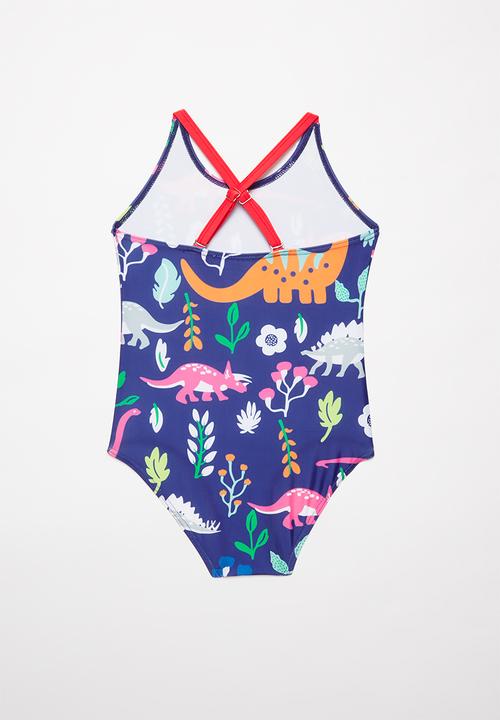 Pop Candy - Girls printed swimsuit - blue