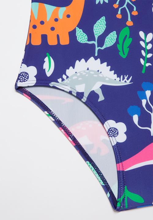 Pop Candy - Girls printed swimsuit - blue