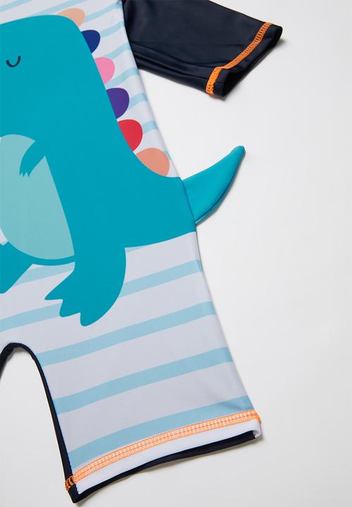Pop Candy - Boys dino swimsuit - blue