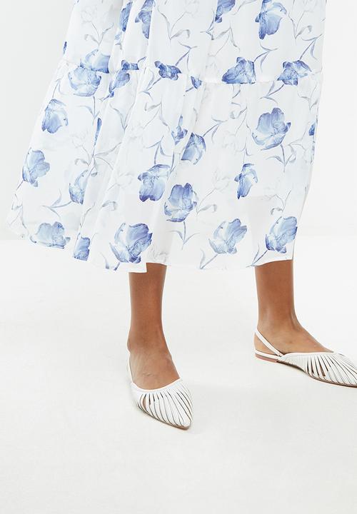 MILLA - Chiffon tiered dress - blue 