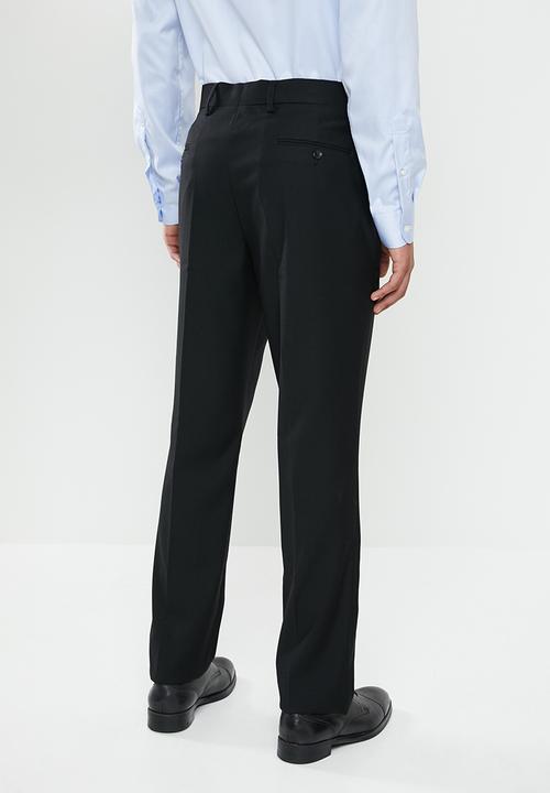 POLO - Classic custom fit formal trouser - black