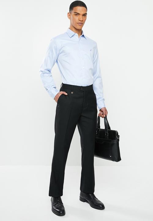 POLO - Classic custom fit formal trouser - black