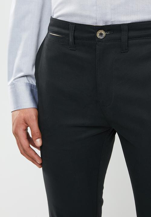POLO - Alexander cotton stretch straight leg chino - black