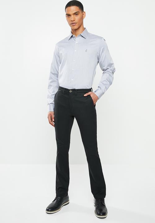POLO - Alexander cotton stretch straight leg chino - black