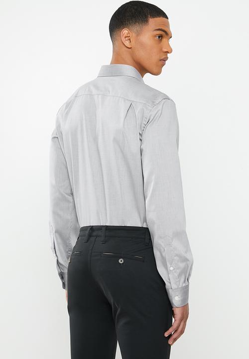 POLO - Prs Amalfi classic twill shirt - grey
