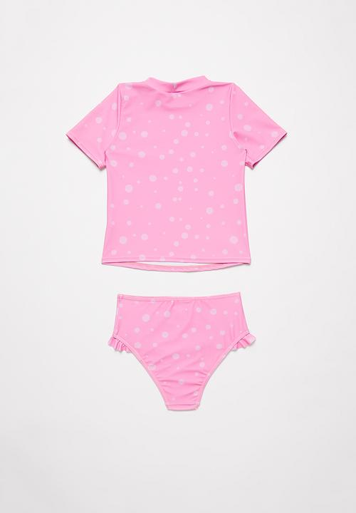 Pop Candy - Polka dot two piece swimsuit - pink