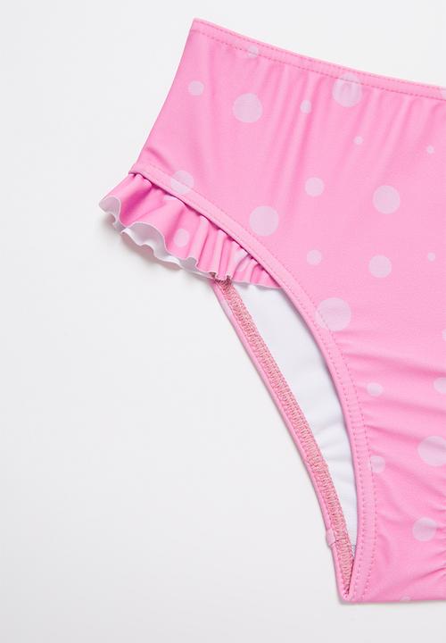 Pop Candy - Polka dot two piece swimsuit - pink