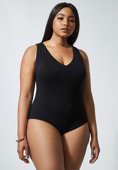 Superbalist - Low V-neck bodysuit - black