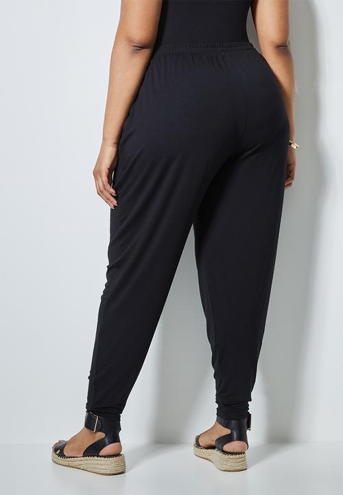 Superbalist - Plus knit jogger - black