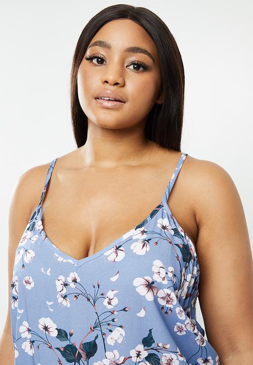 Superbalist - Plus sleep cami & shorts set - blue