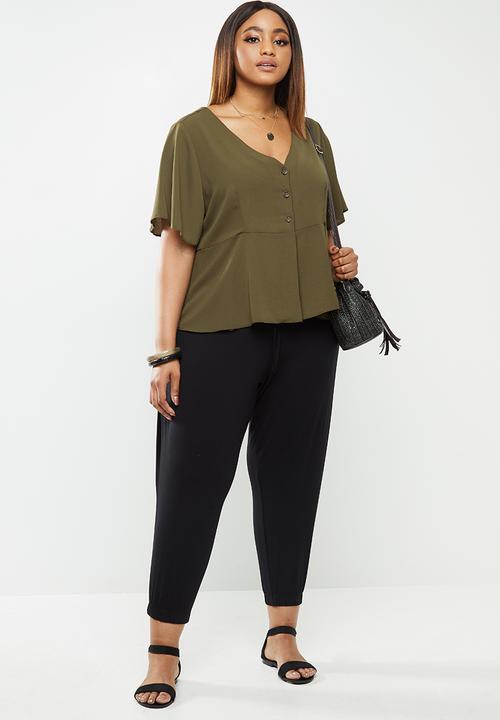 edit Plus - Harem jogger - black