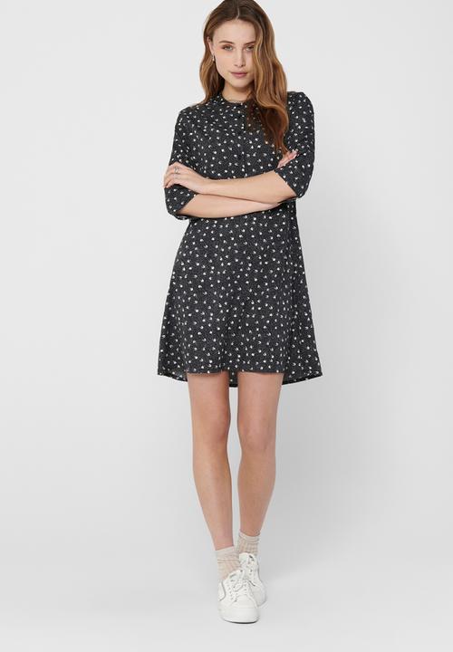 Jacqueline de Yong - Ora 3/4 dress - black