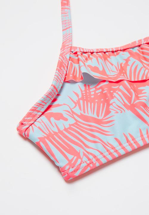 Rebel Republic - Girls bikini set - pink & white