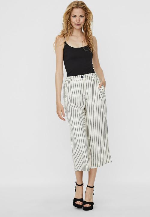 Vero Moda - Nelli culotte pant - neutral & navy