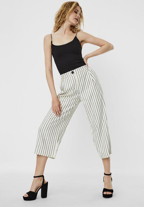 Vero Moda - Nelli culotte pant - neutral & navy
