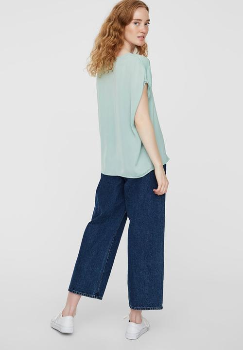 Vero Moda - Sussi short sleeve top - green
