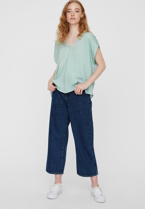 Vero Moda - Sussi short sleeve top - green