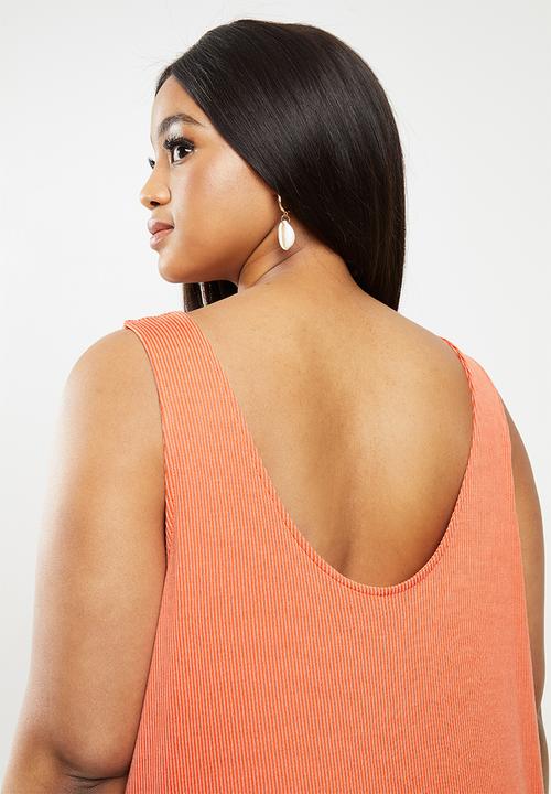 JUNAROSE - Maysin above knee dress - peach