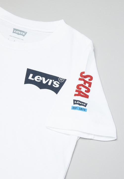Levi’s® - Levis vertical short sleeve tee - white