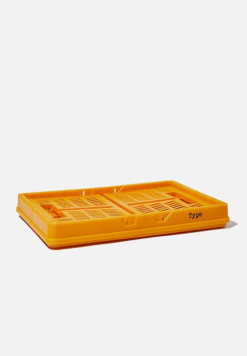 Typo - Midi foldable storage -  turmeric