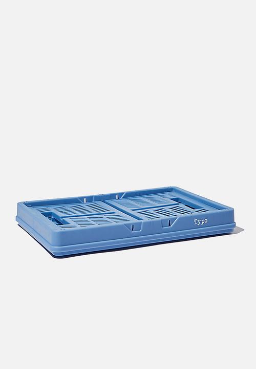 Typo - Midi foldable storage -  cornflower