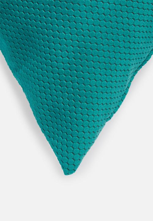 Grey Gardens - Hex cushion cover - ocean