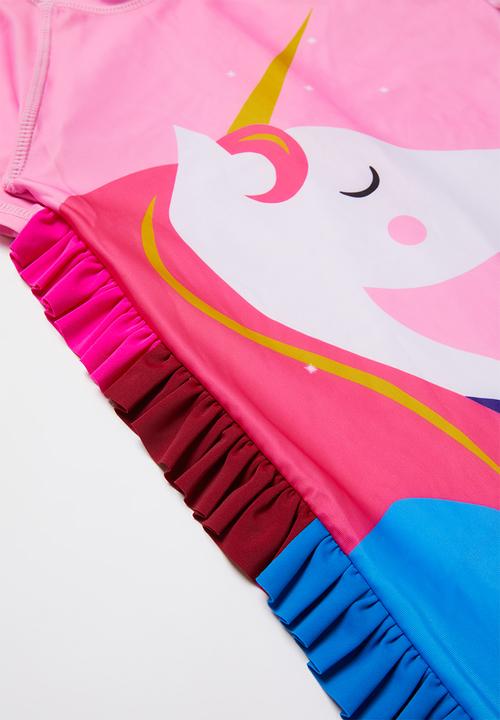 Pop Candy - Girls swimsuit & swim cap set - pink