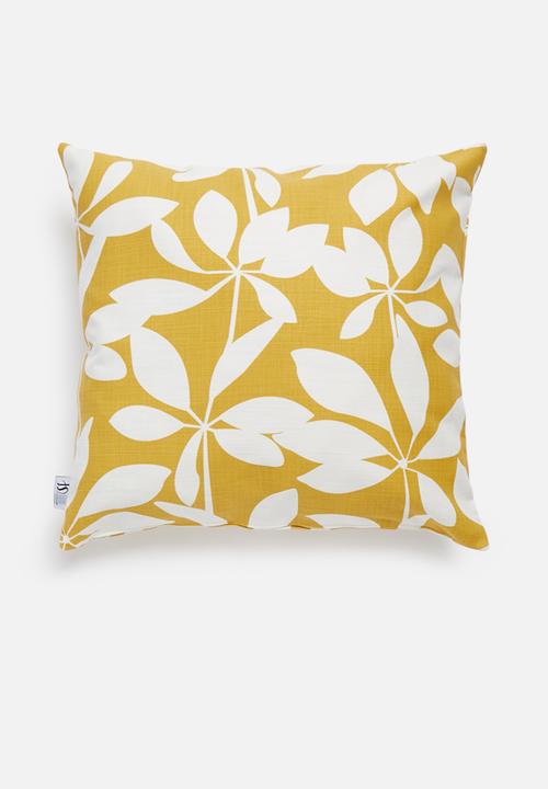 Sixth Floor - Cut-out cushion cover - mustard
