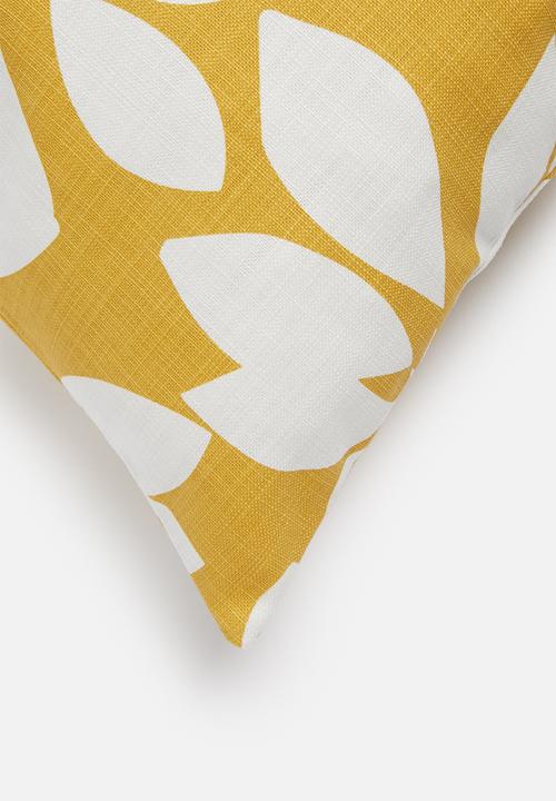 Sixth Floor - Cut-out cushion cover - mustard