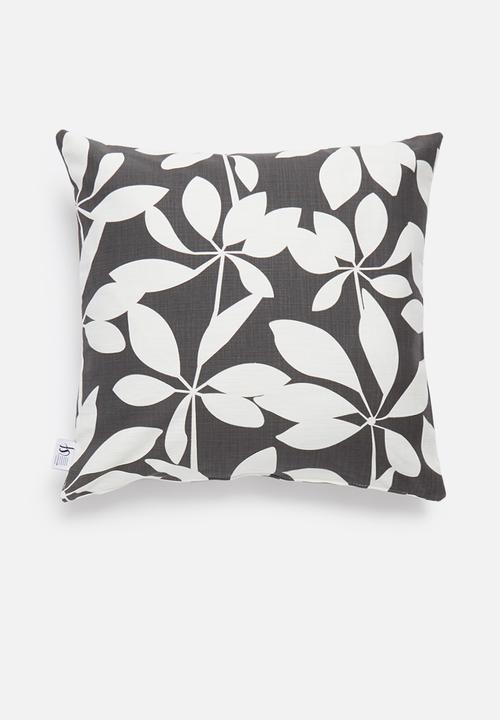 Sixth Floor - Cut-out cushion cover - charcoal