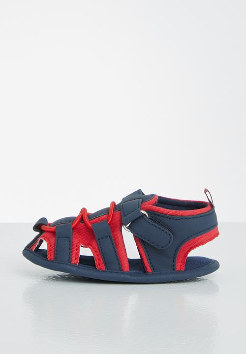 Pop Candy - Baby sandals - navy & red