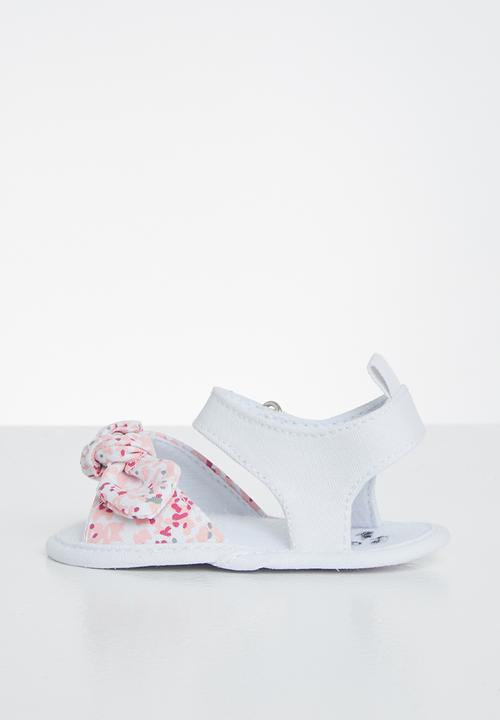Pop Candy - Girls soft sole sandal - white & pink