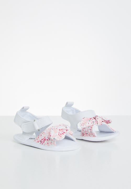 Pop Candy - Girls soft sole sandal - white & pink