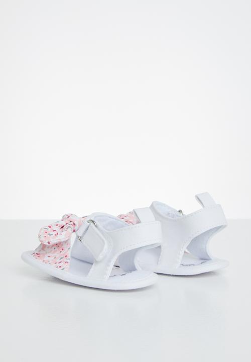 Pop Candy - Girls soft sole sandal - white & pink