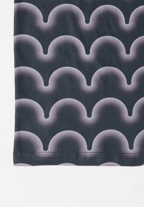 Superbalist - 2 Pack snood set - monochrome wave & charcoal