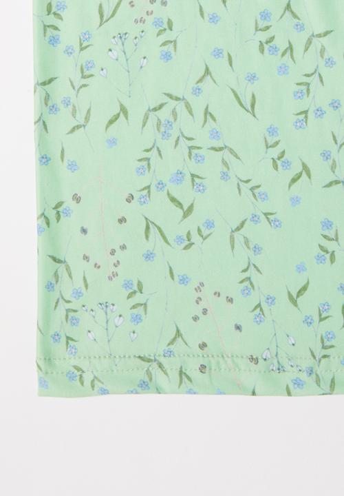 Superbalist - 2 Pack snood set - green floral & Lilac