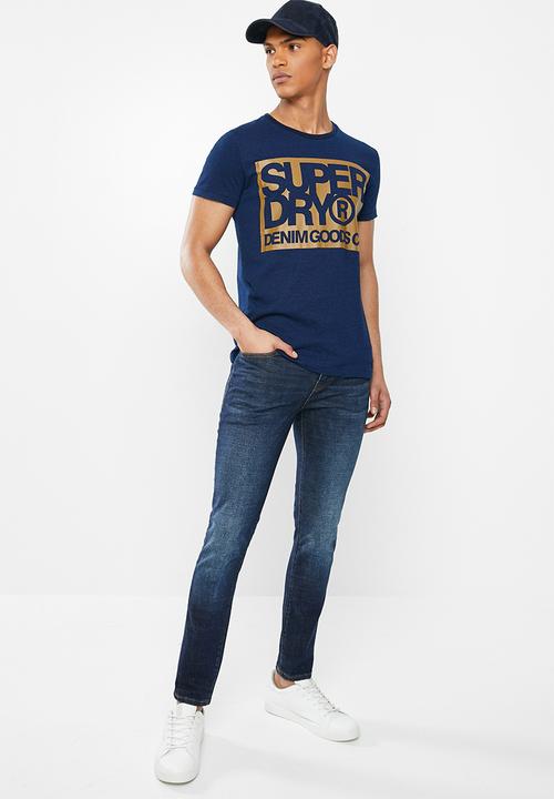 Superdry. - Travis skinny denim - dark blue