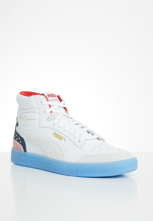 PUMA - Ralph Sampson mid 4th of July - puma white-peacoat-high risk red